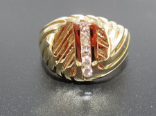 STUNNING 14K YG MEN'S DIAMOND RING .25 tcw SZ 11.75 7.56 grams  G127820-1 