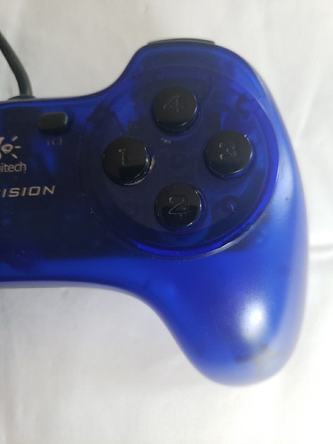 Logitech Precision Video Game Controller Model G-UG15 Blue Wired USB - Picture 5 of 10