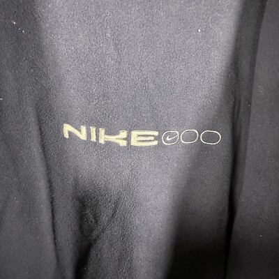 VTG Nike Football Parka Jacket Coat Fleece Lined Mens Large Blue GUC **READ***