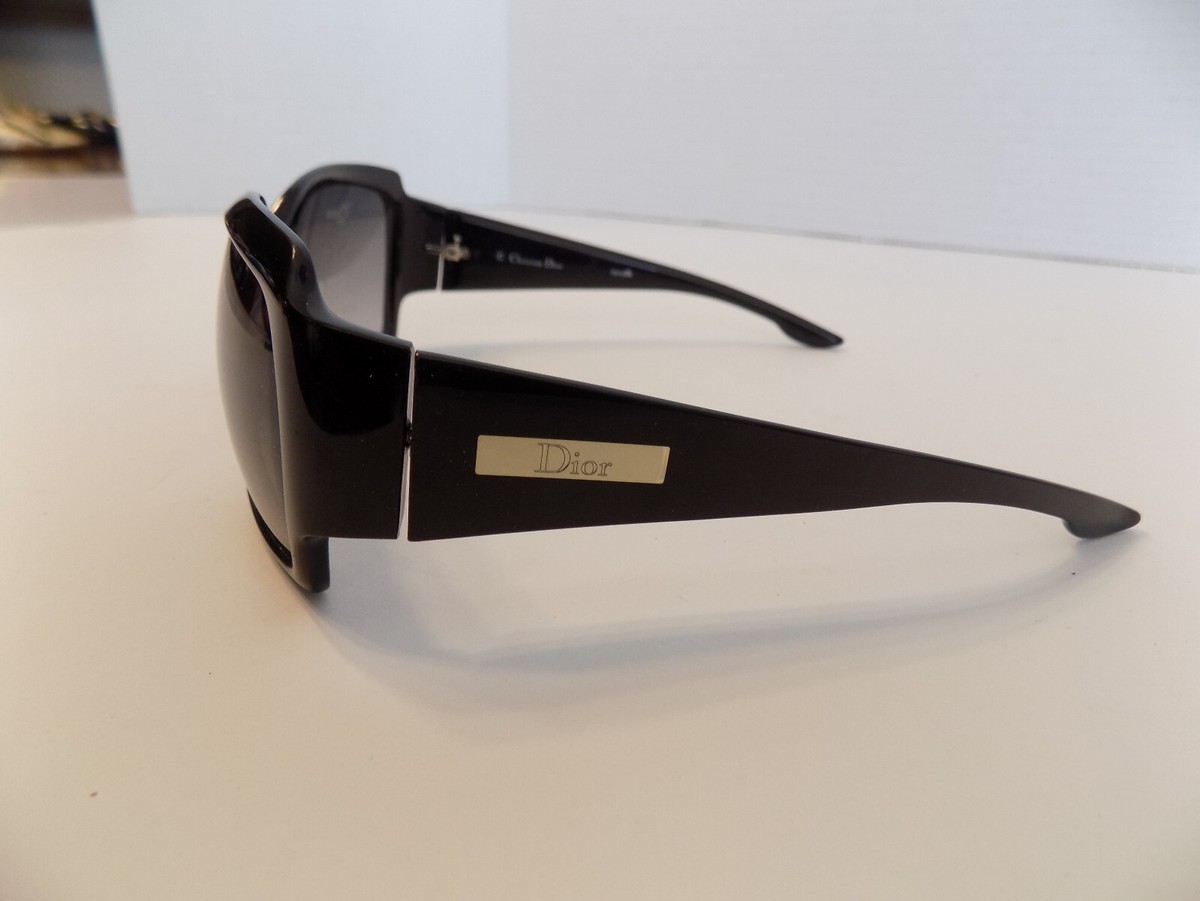 Y2K Christian Dior Diorrain 1 Sunglasses Italy Black Oversized PARTS REPAIR READ CHRISTIAN DIOR Vintage 2000 main image 4