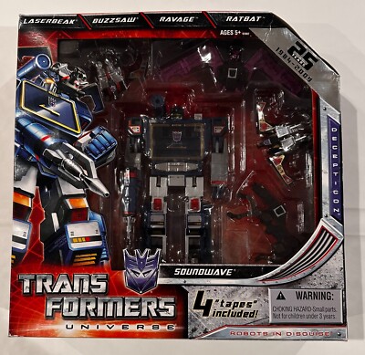 SDCC 2009 Transformers 25th Anniversary Transformers, Sound Wave w/ Four Tapes