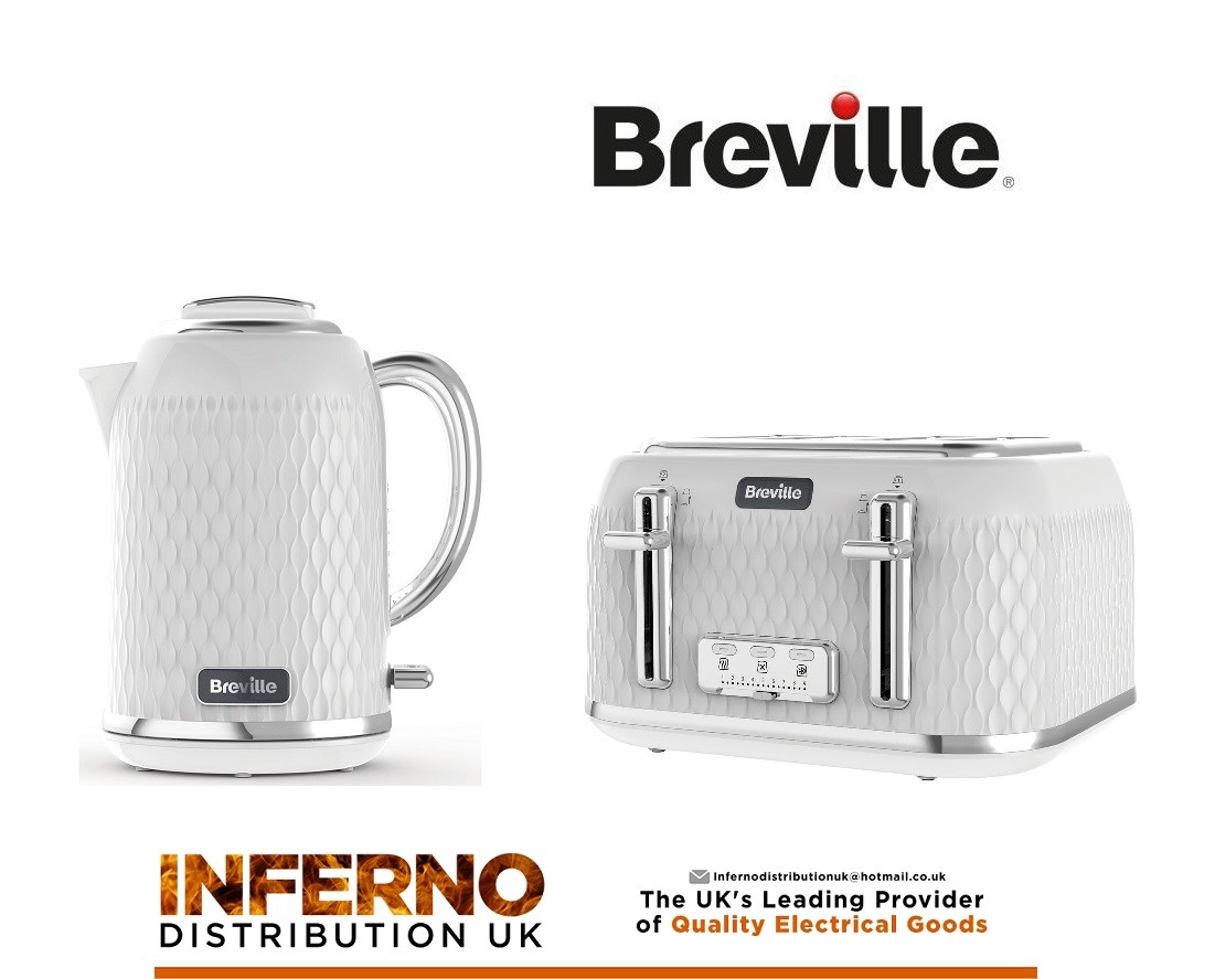 BREVILLE Curve Cube Jug Kettle and 4 BREVILLE Curve Cube Jug Kettle and 4