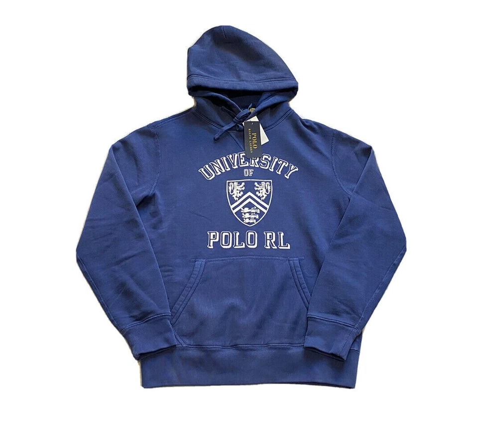 Polo Ralph Lauren Men’s SZ 2XL-Big Blue University Of Polo Fleece Hoodie  $178 - Image 4 of 4