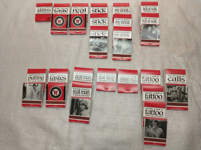 Lot of 31 - Vintage Full Unstruck Winston ''No Bull'' Matchbooks
