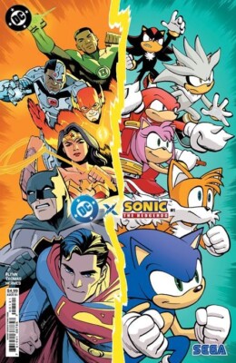 DC X SONIC THE HEDGEHOG #1 OF 5 CVR B ETHAN YOUNG CARD STOCK VAR PRESALE 3/19/25