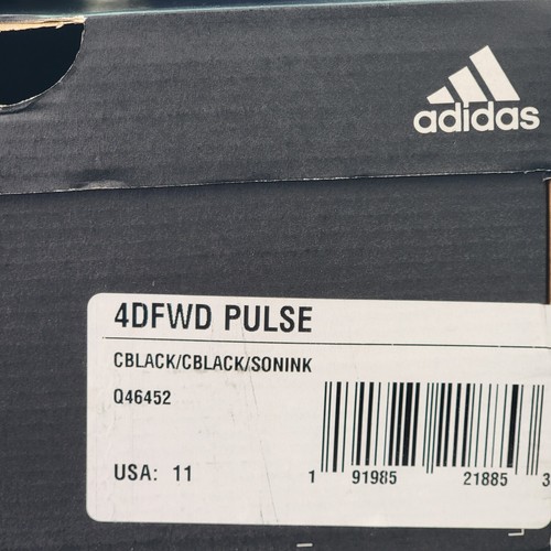 Adidas 4DFWD Pulse Shoes Men's Size 11 Black Blue Athletic Running Sneakers - Picture 8 of 8