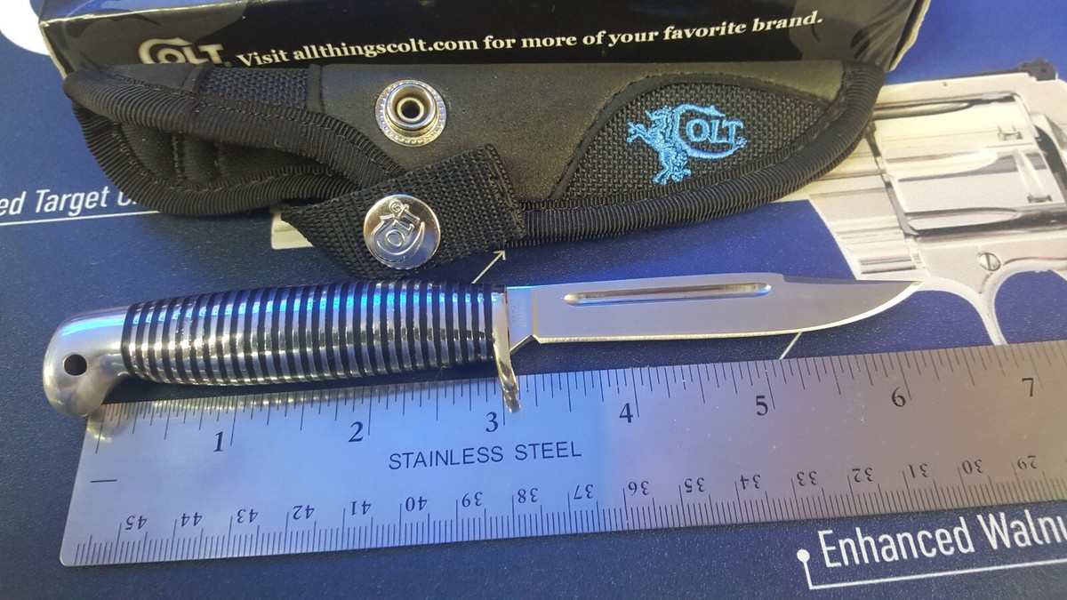 Colt CT 469 RAREST Black Beauty Fixed Blade FACTORY BOX NEW OLD