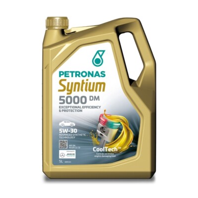 Huile Moteur Petronas Syntium 5000 CP 5W-30 5L – Technologie CoolTech, Pour Moteurs Essence Et Diesel (Peugeot/Renault)