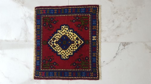 Pomegranate Flower Pattern Carpet Rug, Handmade Kitchen Rug, Home decor Rug