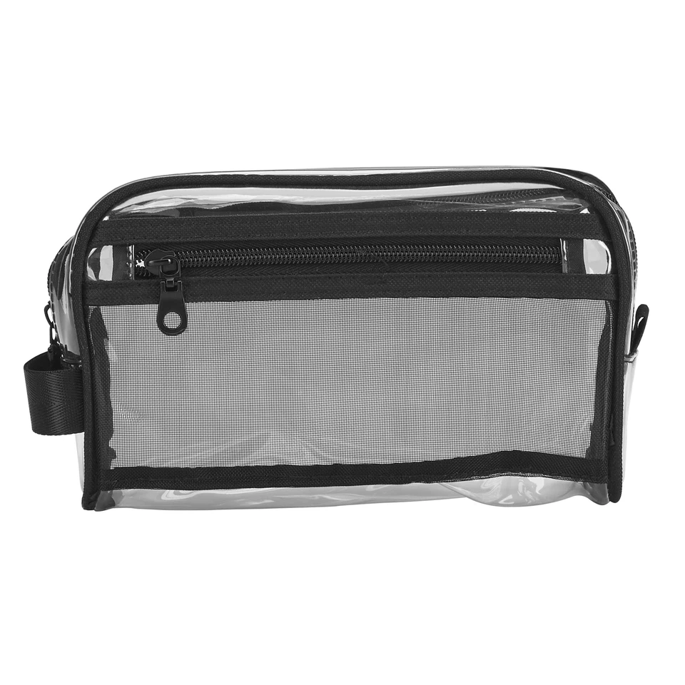 Basics Transparent PVC with Black Webbed Handle & Piping with Easy Access - Image 3 of 4