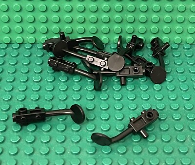 Lego 10 Black City Mini Figures Utensil Metal Detector,no Stud on Search Head