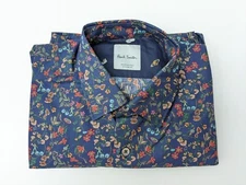 Paul Smith Shirt - BNWT Mainline Explorer Floral Navy Blue Slim-Fit RRP: £200