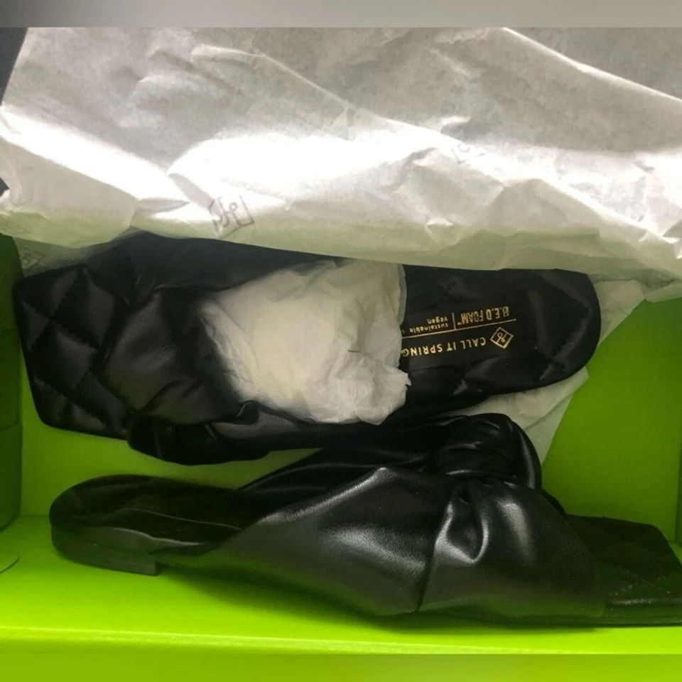 CALL IT SPRING Simeoni Quilted Slides Sz 7 NWT - Image 2 of 4