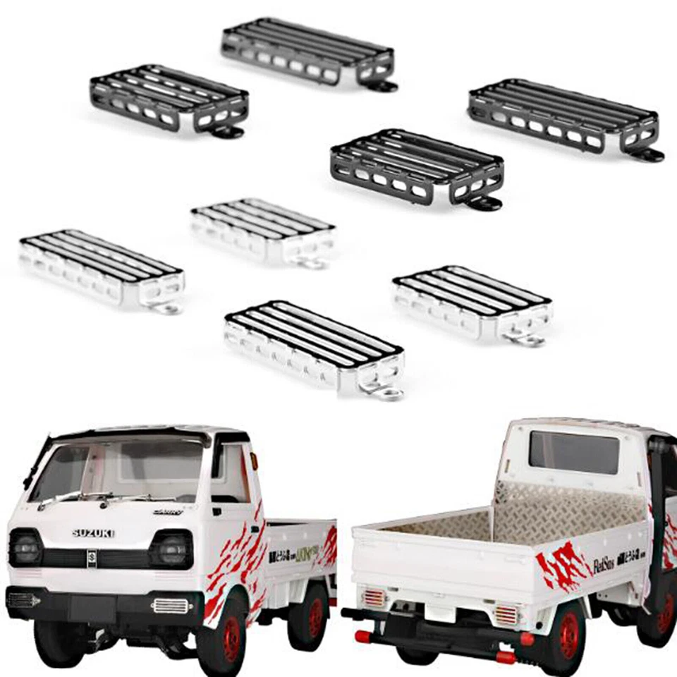 Metal Simulation Front Rear Lampshade Metal Lampshade for WPL D12 1:10 RC Car - Image 2 of 4