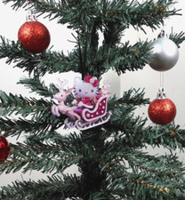 Sanrio Hello Kitty Christmas Ornament Holiday Tree Decor Santa Reindeer 2D