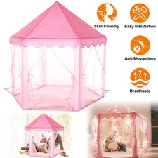 Girls Castle House w/Carry Case for Indoor Outdoor Use Princess Castle
