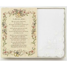 From the Groom's Mother to the Bride Wedding Handkerchief