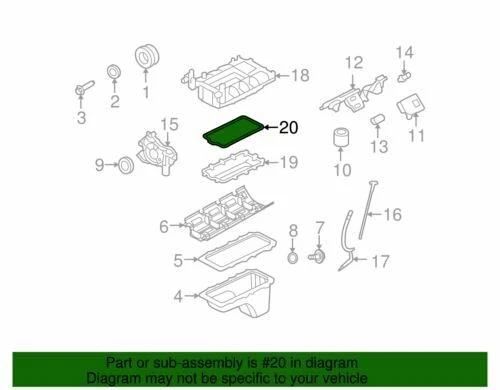OEM новый Ford подлинный 2005-2014 Mustang GT прокладка впускной коллектор 9R3Z-9439-A - Изображение 2 из 2