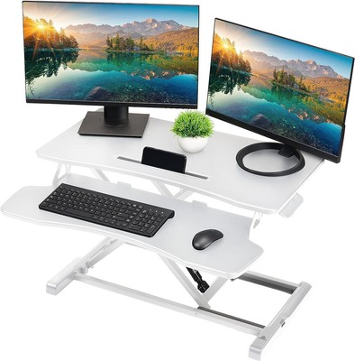 TechOrbits White Standing 37'' Desktop Converter