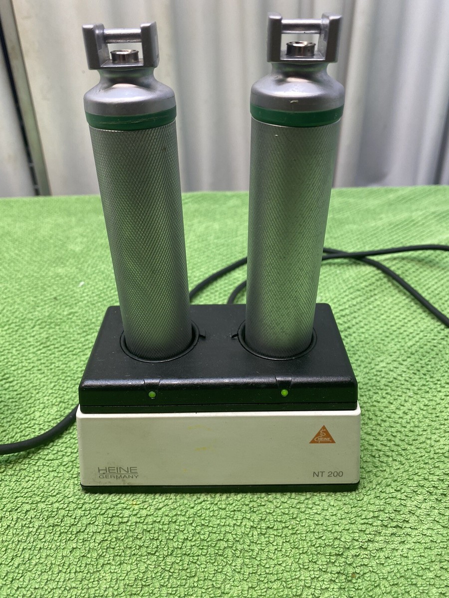 HEINE NT 200 充電器のみ Heine NT200 Table Charger w/ two Rechargeable Laryngoscope