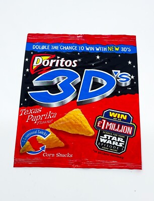 1999 Retro Vintage Texas Paprika Flavour Doritos 3D Paket Star Wars Episode 1