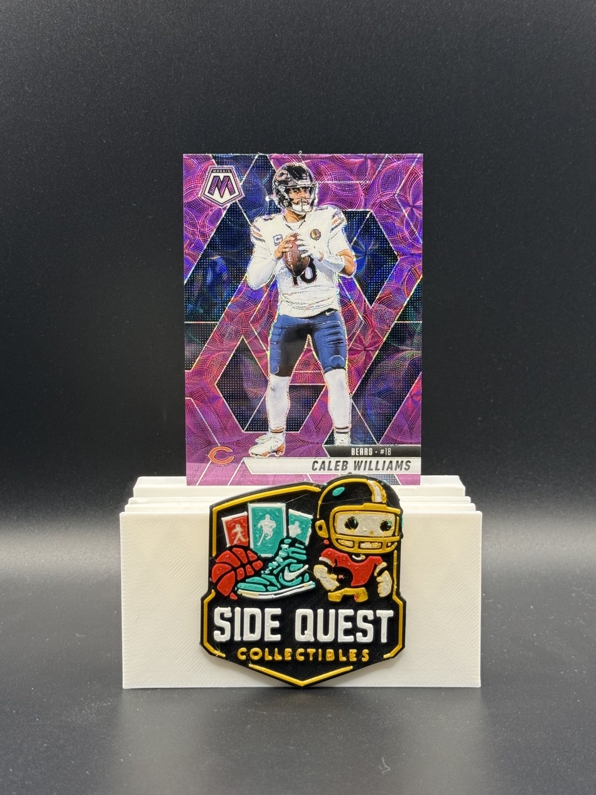 Caleb Williams - 2025 Panini Mosaic - #22 Purple Scope Prizm Chicago Bears
