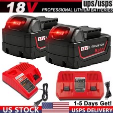8AH Battery For Milwaukee For M18 18V Lithium-ion Extended Capacity 48-11-1860