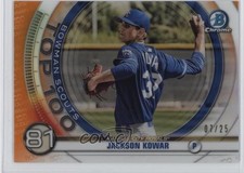 2020 Bowman Scouts Top 100 Chrome Orange Refractor 7/25 Jackson Kowar 8zr