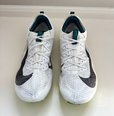 Nike Zoom Superfly Elite 2 AtomKnit Track Spikes White/Black FZ9662-100 w spikes