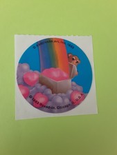 vintage 80s Boxed In teddy bear sticker module