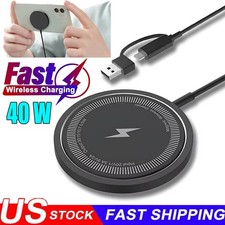 40W Magsafe Wireless Magnetic Fast Charger For Samsung S26 S25 S24 Ultra S23 FE