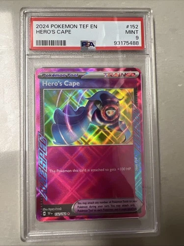 Pokémon TCG Hero's Cape 152/162 Temporal Forces PSA 9