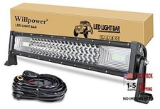 22" LED Work Light Bar, Triple Row 270W Spot Flood Combo Beam Off 22inch 270W