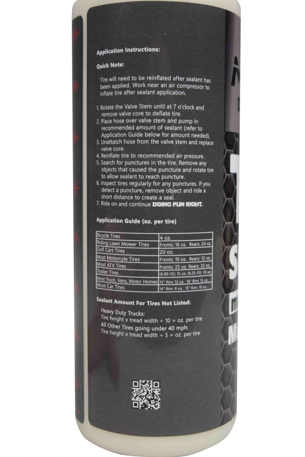 MASSFX Premium Flat Tire Sealant 32 oz - Prevents & Seals - Made in USA (12 pk)