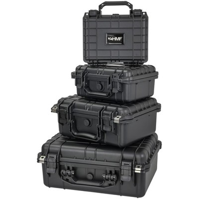 HMF Outdoor-Fotokoffer wasserdicht, Waffenkoffer mit Rasterschaumstoff, ODK100
