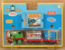 Thomas  Friends "Take Along" Percy Birthday Celebration Cars LC76158 2006 NIP