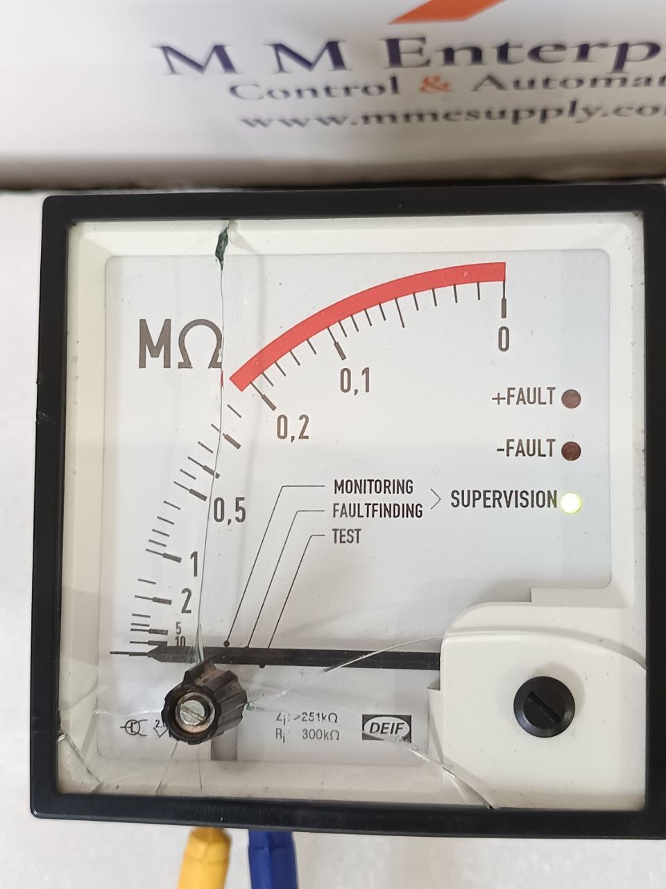 DEIF SIM-Q | 1200024118C MEGA OHM NETWORK INSULATION MONITOR {DAMAGED} *USED*