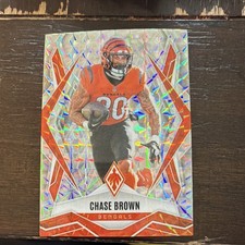 2025 Panini Phoenix Chase Brown Parallel #92 Cincinnati Bengals Football Card