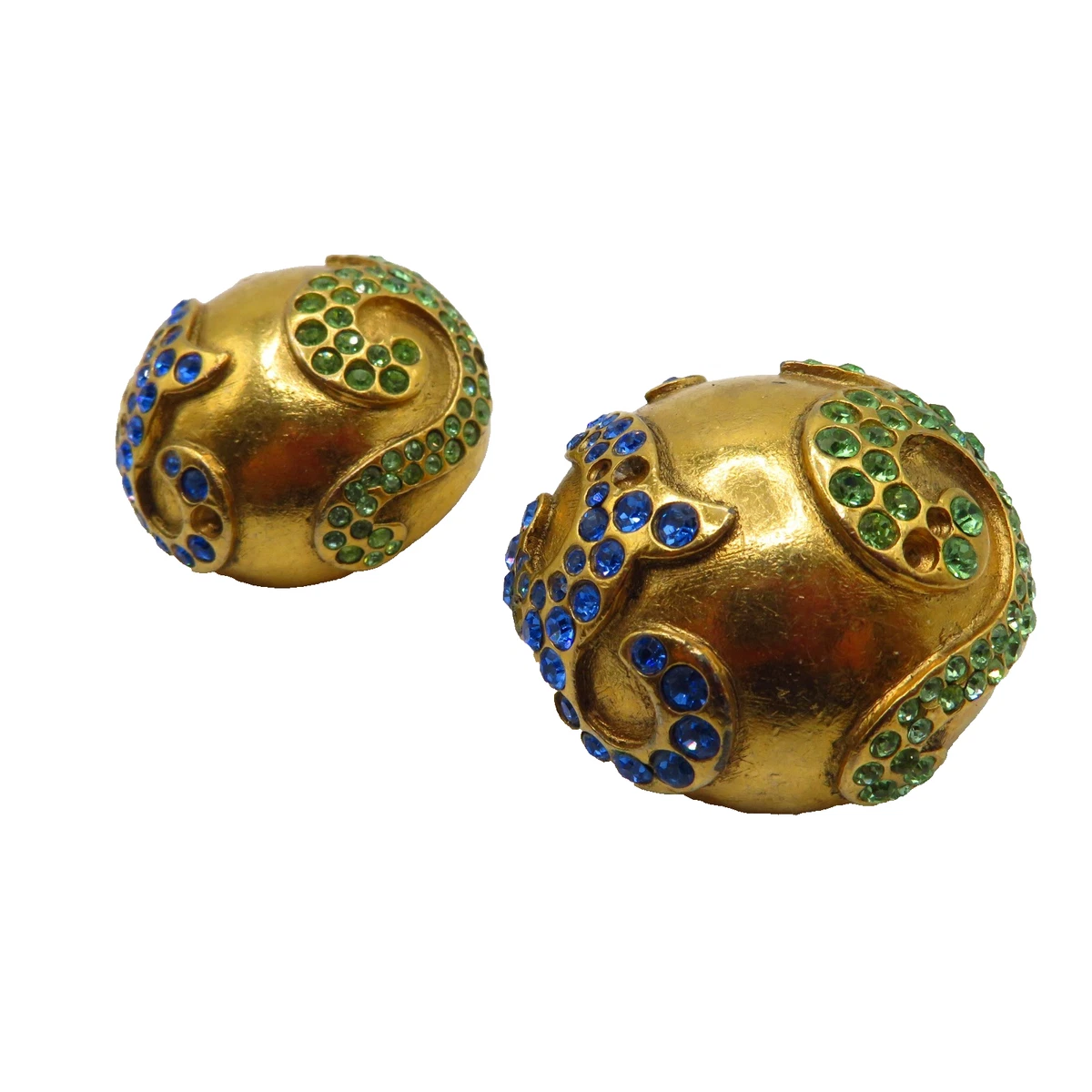 Yves Saint Laurent Crystal Clip On Fashion Earrings for sale | eBay