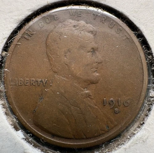 Photo of a 1916-S Lincoln Wheat Cent from an eBay listing that sold on Jul 18, 2026