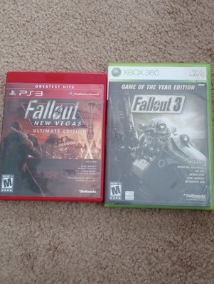Fallout New Vegas Ultimate Edition and fallout 3 game of the year edition
