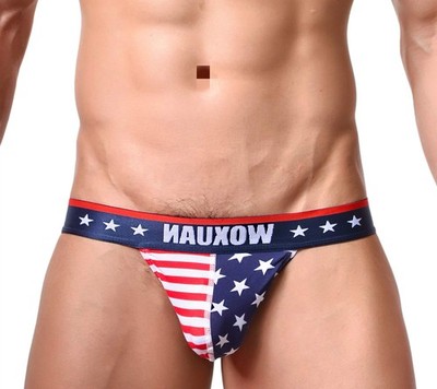 Evankin Mens's Boxer,Soft Sexy Underwear USA XX-Large, Usa-flag-briefs