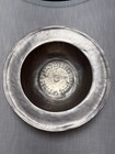 1750s 13.75" Jacob Isenheim Englisch Zinn Polished Pewter 3.10 Pound Bowl DMP — photo 1