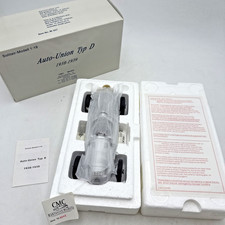 CMC 1/18 Auto Union Type D 1938-39 Diecast Model Car Silver Serie #8498 NEW NOS