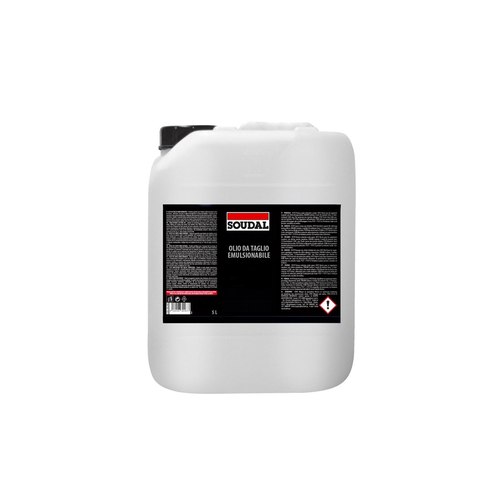 Olio per Filettatura e Foratura Soudal 5 Litri: Emulsione Multiuso Metalli
