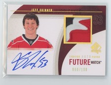 2010-11 SP Authentic Limited auto Patches rookie 060/100 Jeff Skinner  Carolina
