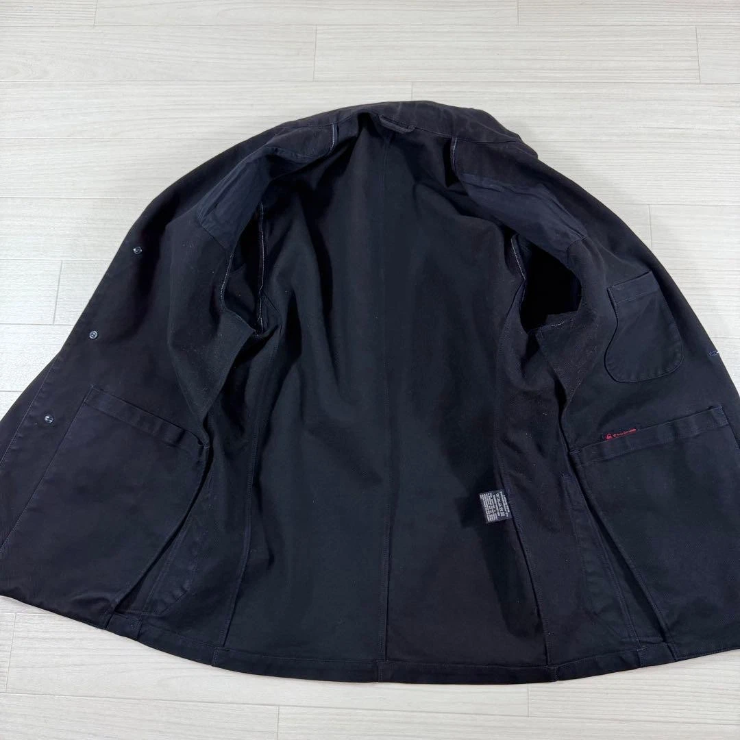 45rpm Cotton Tailored Jacket Navy R Embroidery Men’s Excellent condition JPN image 6