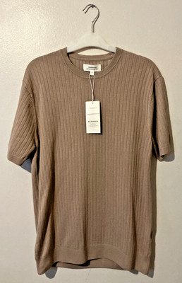 Reserved Herren Premium Sweater Pullover Kurzarm Limitiert M Neu mit Etikett £29,98 Beige