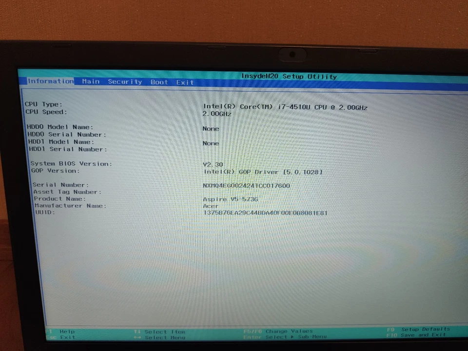 Acer Aspire V5-573G i7-4510U Notebook defekt – Feuchtigkeitsschaden, Bastlerware - Bild 3 von 4