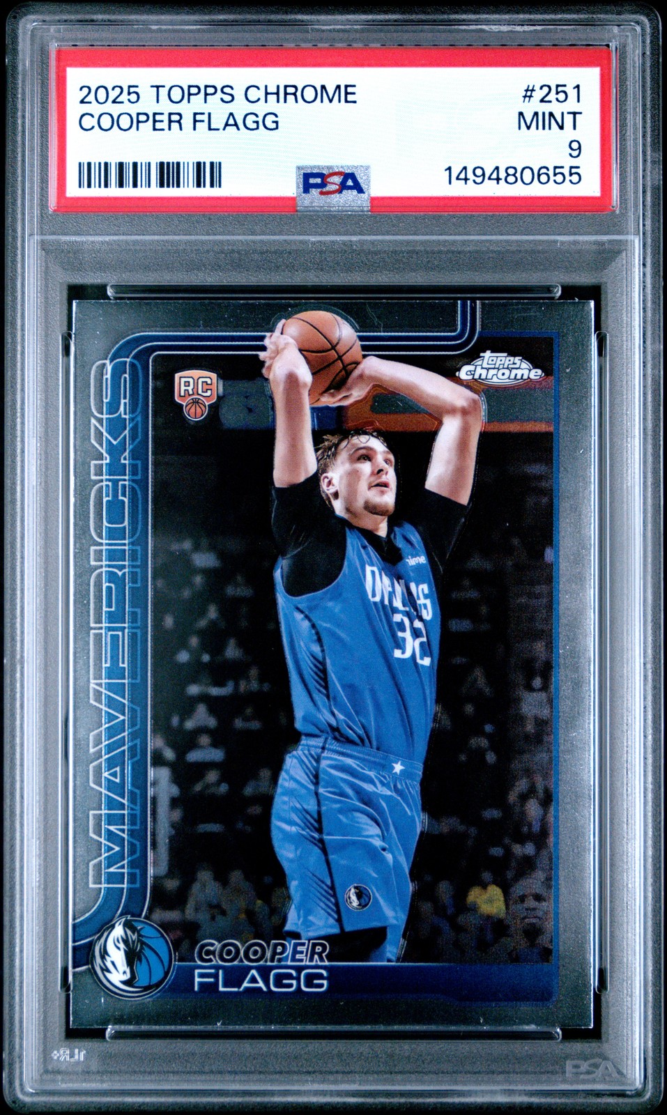 2025 TOPPS CHROME #251 COOPER FLAGG PSA 9